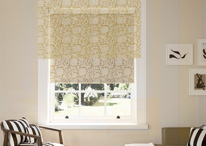 Land & Shore Rowallane (Blackout), Ochre - Twist&Fit Roller Blind - Image 3